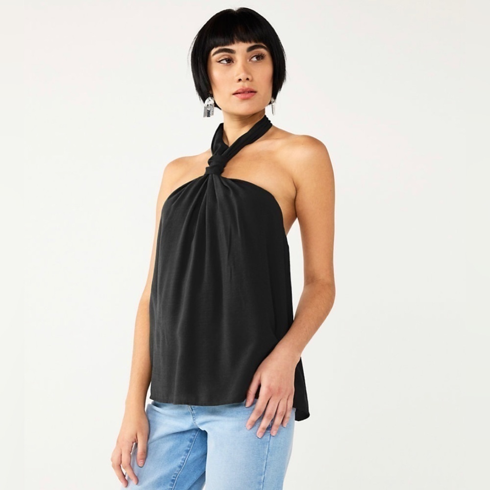 Nine West Halter Blouse l SIZE XS